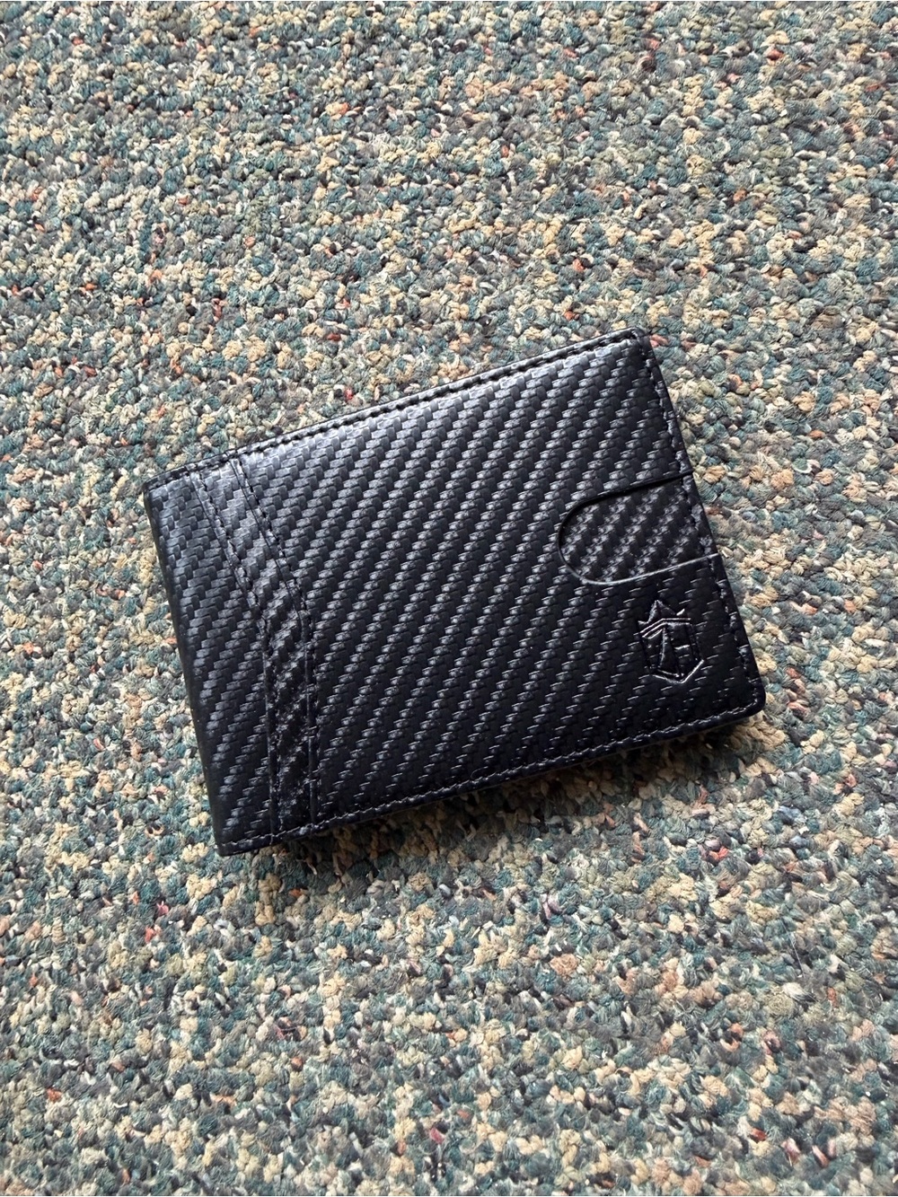 Zitahli Slim Carbon Fiber Money Clip Bifold Wallet